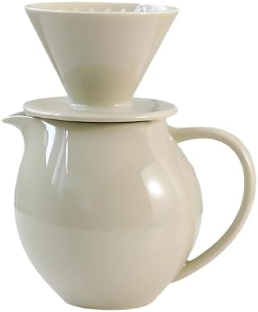 830ml Ceramic Dripping Coffee Brewer Maker Set Large Capacity Carafe Pots and Dripper for Family and Friend Gatherings Coffee Filter Ceramic Pours Over Set by Unknown