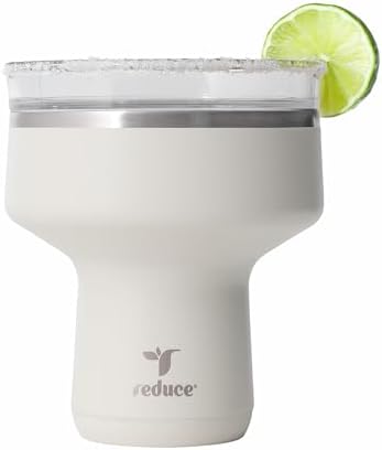 REDUCE Saltini 16oz Margarita Tumbler - Insulated Cocktail Glass with Lid by Reduce