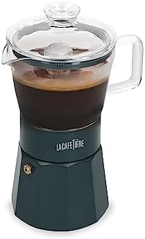 La Cafetière Verona Glass Espresso Maker, Green, 6 Cup, Gift Boxed by La+Cafeti%C3%A8re