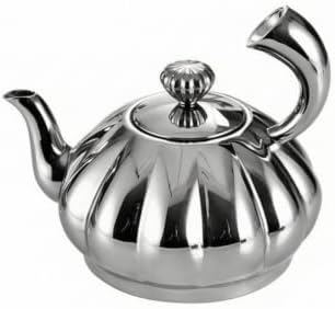 Stainless Steel Teapot Compact Teapot with Lid Decorative Tea Kettle for Countertop by Unknown