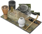 4/7Pcs Matcha Tea Set Bamboo Whisk Scoop Glass Bowl Traditional Indoor Handmade Tea-making Tools Kit(1) by Unknown