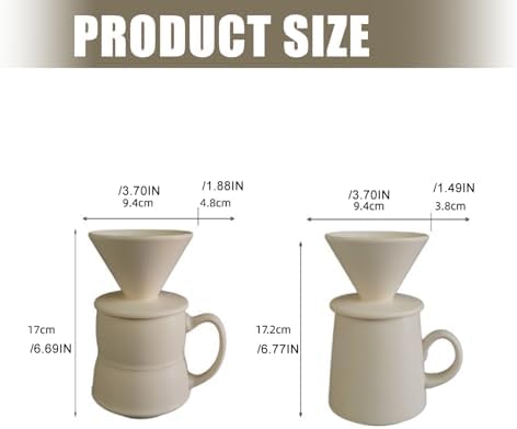 V 60 Ceramic Coffee Dripper Set 460ml Hand Pouring Over Filter Home Brewing for Home Perfect Ceramic - Image 5