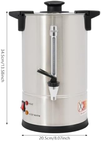 8L Commercial Coffee Urn,Stainless Steel Large Coffee Maker - Image 5