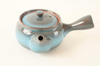 Mino ware Japanese Pottery Teapot Kyusu with Infuser made in Japan (Japan Import) SYK010 (Blue & Brown) - Image 2