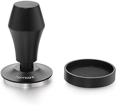 Normcore 58.5mm Coffee Tamper V4 - Spring-Loaded Tamper with 15lb / 25lb / 30lbs Replacement Springs - Anodized Aluminum Handle and Stand - Stainless Steel Flat Base,Black - Image 3