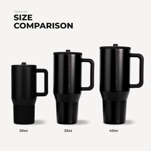 HydroJug Traveler 20oz Kids Insulated Tumbler with Handle, Black - Image 5