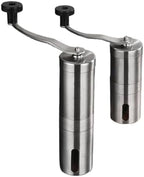 Stainless Home Portable Manual Coffee Grinder Hand Coffee Mill with Ceramic Burrs Adjustable Settings Portable Hand Crank Tools(Large) by Unknown