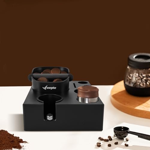 Espresso Organizer Box,Espresso Organizer,Espresso Tool,Espresso Knock Box,Black Modern Stand,Coffee Making Accessories Storage,for Milk Tea Shops,Coffee Shops,Western Restaurants,2.87lbs - Image 5