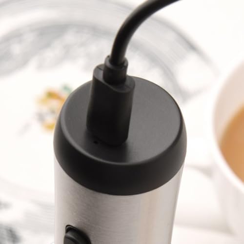 Electric Milk Frother, 304 Stainless Steel Handheld Foam Maker - Image 7