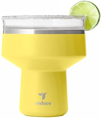REDUCE Saltini 16oz Margarita Tumbler - Insulated Cocktail Glass with Lid by Reduce