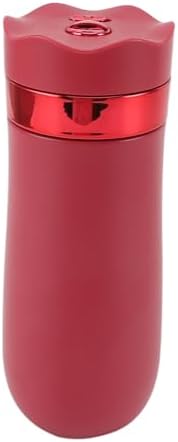 Zopsc French Press Mug, Stainless Steel Insulated Portable 320ml Coffee Maker, Red Travel Mug for Outdoor Office Home - Image 4