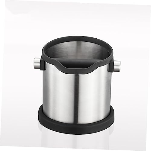 Anti Slip Espresso Grinds Waste Container Open Mouthed Stainless Steel - Image 3