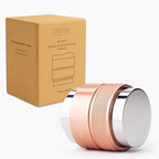 CREMA Coffee Products 45.5mm Hand Tamper & Distributor V2 for Flair | Compatible with Pro and Pro 2 Portafilter | Double-Sided, Adjustable Depth Tool|Made with Durable 304 Stainless Steel|Rose Gold by CremaCoffeeProducts
