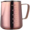 350/550ML Coffee Latte Milk Frothing Jug Frother Pitcher Stainless Steel Espresso Barista Pot(550ml rose gold) by Unknown