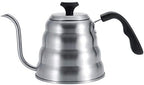 Emoshayoga Stainless Steel Coffee Pour Over Kettle, Tiered Body Gooseneck Spout with Built In Thermometer for Gas Electric Induction Stove Stovetop (Sanding plus thermometer 1.2L) - Image 2