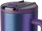 BrüMate Era Flip 30oz Tumbler with 100% Leakproof Covered Straw Lid | Hygienic Covered Straw | Insulated Stainless Steel Water Bottle with Handle | Cup Holder Friendly | BPA-Free (Dark Aura) - Image 3