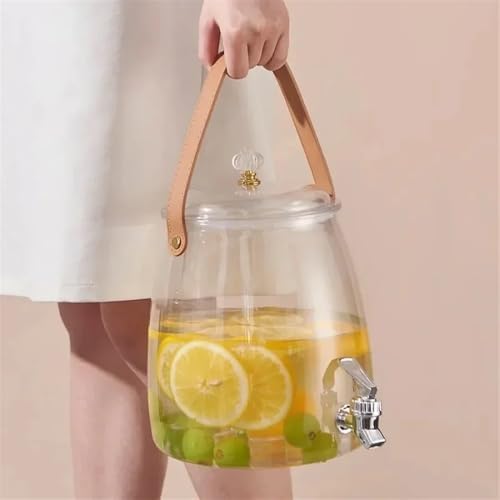 Water Pitcher 3/5/9L Water Pitcher Large Capacity Kettle Multifunctional with Lid Teapot Water Bucket Kitchen Cold Storage Container Jug Water Jug(Small) - Image 5
