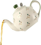 London Pottery Teapot Ceramic, 600ml/20.3 oz teapot with Stainless Steel Infuser, small tea kettle, elegant and sophisticated way to drink tea for 1-2 people (Duck，Teapot with Infuser, 600ml) by LondonPottery