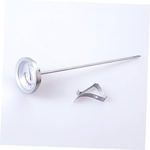 3 Pcs Deep-Fried Pot Thermometer Can Opener Electric Coffee Thermometer Digital Stainless Steel Probe with Fixed Clip Turkey Roasting Rack BBQ Deep Fry Frying Pan Food (Silver 23X5.4X5.4CM) - Image 4