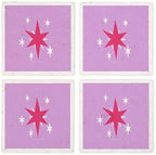 CafePress MLP Twilight Sparkle Cutie Mark Tumbled Stone - Set of 4 Coasters Set of 4 by CafePress