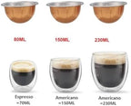 Refillable Coffee Capsule Reusable Stainless Steel Capsule Filter with Pod(Light Grey) - Image 2