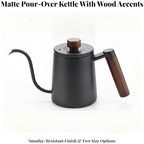 Gooseneck Kettle with Wooden Handle, Blue, 350ML - Image 3