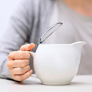 Zero Japan Bee House Round Teapot For One, 15 Oz - Ceramic Tea Pot with Stainless Steel Lid and Infuser, Dishwasher and Microwave Safe Tea Pots (Stone Gray) - Image 4