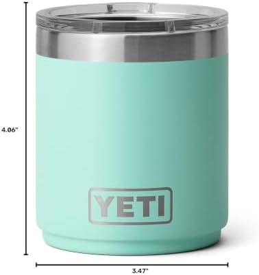 YETI Rambler 10 oz Ceramic Lined Lowball 2.0, Vacuum Insulated with MagSlider Lid, Seafoam - Image 7