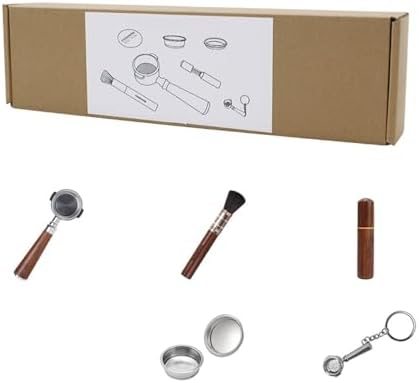 51mm Coffee Bottomless Portafilter Naked，Replacement Filter Basket Espresso Machine Cafe Accessories,Compatible With Delonghi，EC680 EC685(2Nails Set Of 6pcs A) by Unknown