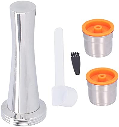 Fdit Stainless Steel Refillable Coffee Capsules Cup Reusable Coffee Cup Metal Coffee Filter Capsule Cup Fit for Cafe Office Accessories by Fdit