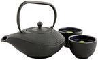 Restaurantware 34 oz Oval Black Cast Iron Teapot - Image 2