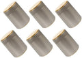 6pcs Large Airtight Tea Tin Canisters with Lid, round Metal Food Storage Containers for Loose Leaf Tea, Kitchen Pantry Sealed Jars for Coffee and Sugar by Unknown