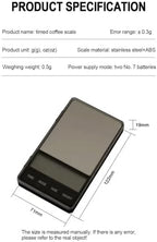 Digital Scale, LCD Digital Timing Coffee Scale, 1Kg/0.1g Pocket Small Household Electronic Gram, Jewelry Multifunctional Weighing - Image 7
