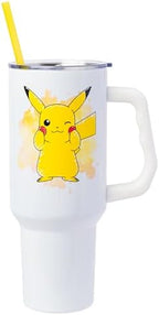 Silver Buffalo Pokémon Pikachu, Stainless Steel Tumbler, 40oz - Image 2