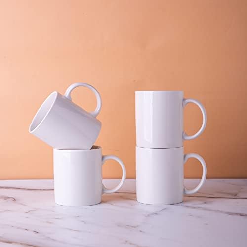 GBhome White Coffee Mugs Set of 36, 12 oz Ceramic Coffee Cups - Image 5
