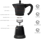 LAOION 6 Cup Electric Moka Pot, 300ml Portable Espresso Maker - Image 2