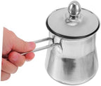 Stainless Steel Milk Pitcher 550ml with Handle for Coffee Frothing - Image 4