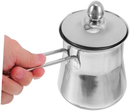 Stainless Steel Milk Pitcher 550ml with Handle for Coffee Frothing - Image 4