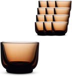Fellow Pirch Cortado Cups 4.5 oz, Set of 12, Soda Lime Glass Amber by Unknown