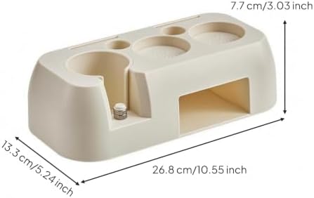 Coffee Station Espresso Tamper Holder Portafilter Organizer Stand With Drawer Silicone Mat Structure universal 51 to 58 mm handle fit suitable for home espresso cafe prep area, color to 1 - Image 3