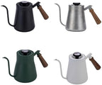 Stainless Steel Gooseneck for kettle With Thermometer, 650 850ML Narrow Spout Coffee Pot For Pour Over Brewing At Home Or Cafe(650ML Silver) - Image 2