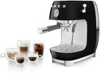 Smeg ECF03 Made in Italy Retro Espresso Machine with Cold Brew, 15 Bar Pump, Thermoblock Heating, Steam Wand, Adjustable Temperature, 47 oz Water Tank- (Black) - Image 3