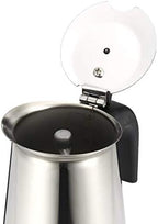 WILL 200450ml Portable Espresso Coffee Maker Moka Pot Stainless Steel with Electric stove Filter Percolator Coffee Brewer Kettle Pot (200ml) - Image 6