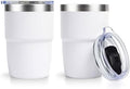 Zenbo 8 oz Stackable Espresso/Coffee Cups with Magnetic Lid, Ceramic-Lined by Zenbo