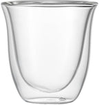 Restaurantware Coffee Cup 12 Pack of 2.72 oz Insulated Double-Wall Glass Borosilicate Coffee Cup Espresso Shot Dishwasher Safe For Hot Drinks by Restaurantware