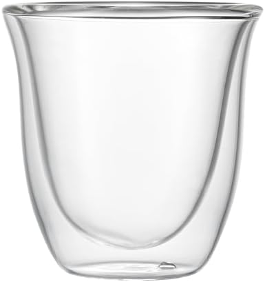 Restaurantware Coffee Cup 12 Pack of 2.72 oz Insulated Double-Wall Glass Borosilicate Coffee Cup Espresso Shot Dishwasher Safe For Hot Drinks by Restaurantware