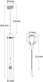 Stainless Steel Motor Milk Frother - Handheld Frother Whisk, Milk Foamer Frother, Mini Blender and Electric Mixer for Coffee, Frappe, Latte, Matcha (Color : Black) - Image 5