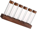 Cabilock Coffee Bean Storage Tubes with Wooden Stand, Glass Set by cabilock