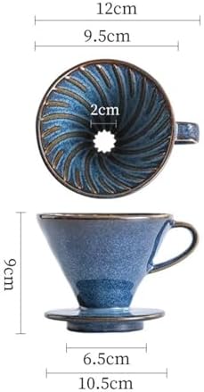 Genérico Ceramic Coffee Filter Cup Reusable Filters Maker V Style Funnel Dripper Accessories(S) - Image 2