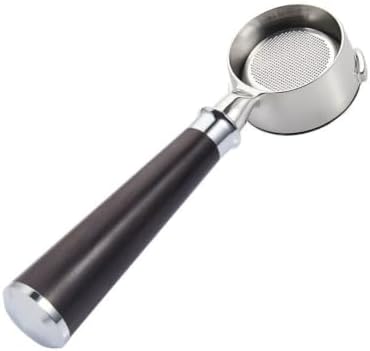58MM Coffee Bottomless Portafilter,Compatible With GAGGIA,Classic Pro Naked Filter Basket Barista Accessories Espresso Machine Tools Goods(58MM Black Wood) by Unknown